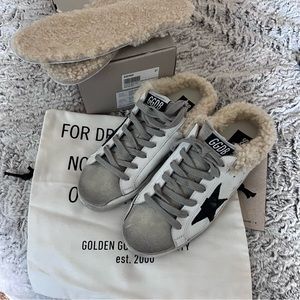 Golden Goose Sabot shearling sneakers limited edition size 37. AUTHENTIC NWT